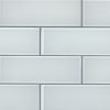 Ice Bevel Subway 2x6x8mm Glass Tile