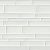 Ice Floe Blend Interlocking Pattern 8mm Glass Backsplash Tile