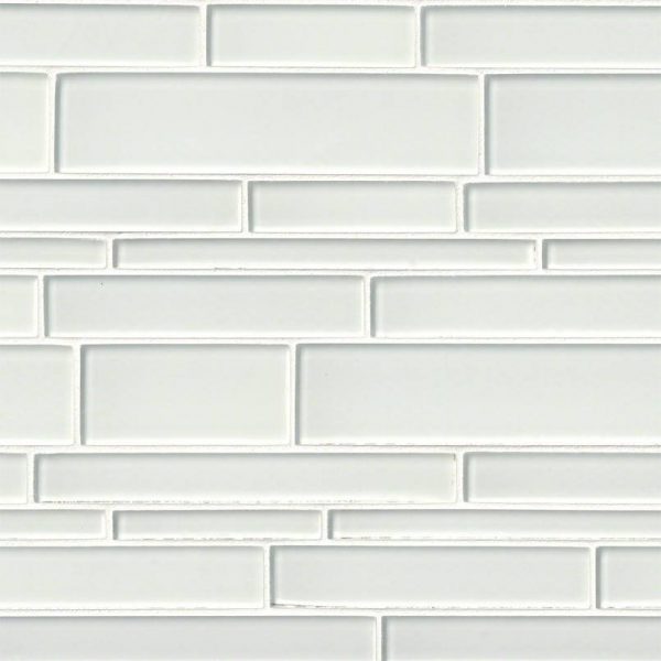 Ice Interlocking Pattern 12x18x8mm Glass Backsplash Tile