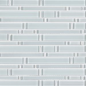 Ice Interlocking Pattern 8mm Glass Backsplash Tile