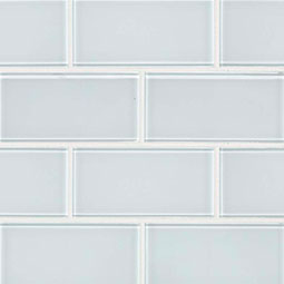 Ice Subway Tile 3x6x8mm Glass Tile