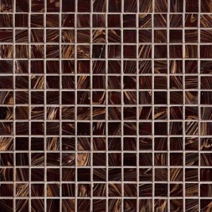 Iridescent Brown Glass  Pool Backsplash Tile
