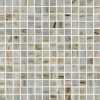 Ivory Travertine 2x2 Honed and Filled in 12x12 Mesh