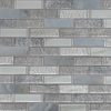 Luxe Interlocking Pattern 8mm Glass Backsplash Tile