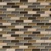 Luxe Interlocking Pattern 8mm Glass Backsplash Tile