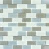 Metallic Gray Bevel Subway 8mm Glass Tile