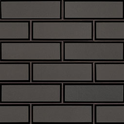 Metallic Gray Bevel Subway 8mm Glass Tile