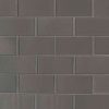 Metallic Gray Glass Subway Tile 4x12