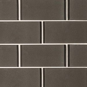 Metallic Gray Subway Tile 3x6