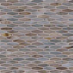 Mochachino Hexagon Pattern 3mm Glass Tile