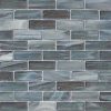 Night Sky Interlocking 8mm Glass Backsplash Tile