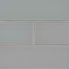 Oyster Gray Subway 2x4x8mm Glass Tile