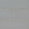 Oyster Gray Subway 2x4x8mm Glass Backsplash Tile
