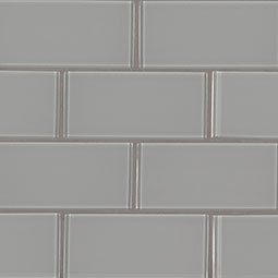 Oyster Gray  3x6x8mm Glass Tile