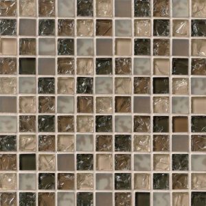 Pacific Dunes Blend 1x1x8mm Glass Backsplash Tile