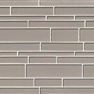 Pebble Interlocking Pattern 12x18x8mm Glass Backsplash Tile