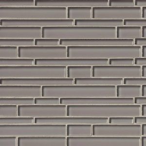 Pebble Interlocking Pattern 8mm Glass Backsplash Tile