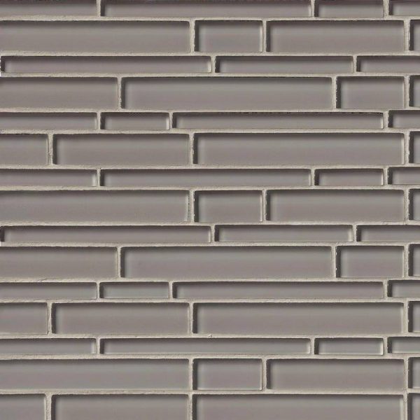 Pebble Interlocking Pattern 8mm Glass Backsplash Tile