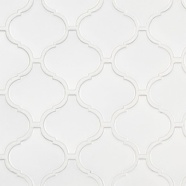 Retro Bianco Arabesque 6mm Matte