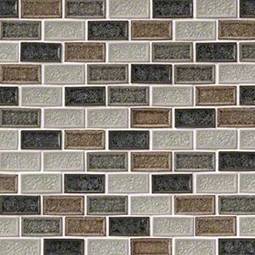 Sandy Beaches Blend 1x2x8mm Glass Backsplash Tile