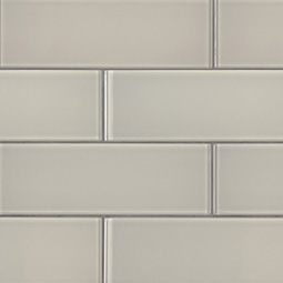 Snowcap White 3x9x8mm Glass Backsplash Tile