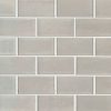 Snowcap White 3x9x8mm Glass Backsplash Tile