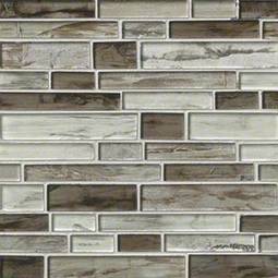 Sterling Interlocking Pattern 8mm Glass Backsplash Tile