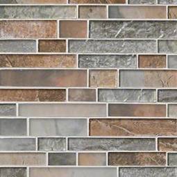 Taos Interlocking Pattern 8mm Glass Backsplash Tile