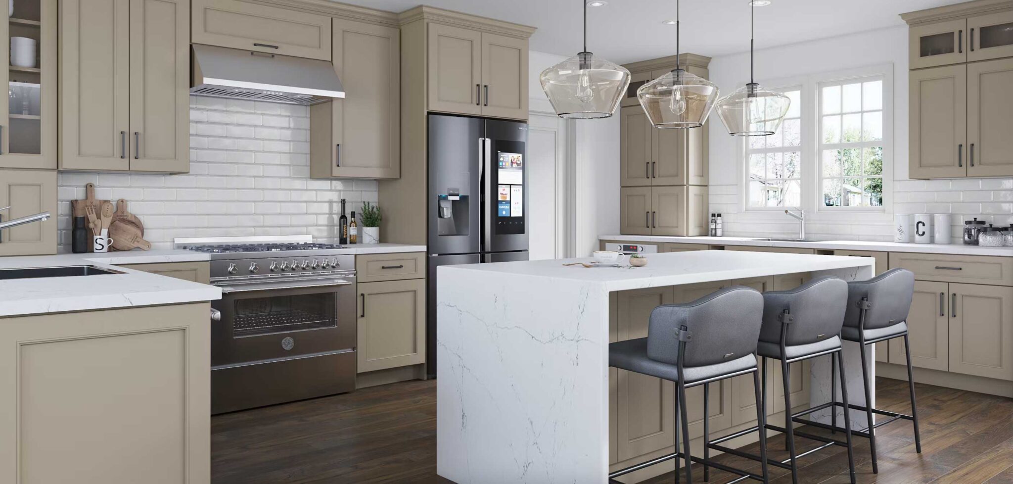 Fabuwood Allure Fusion Oyster - Kitchen Cabinets & Tiles, NJ | Art of